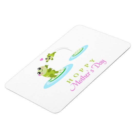 かわいいカエルほっこり母の日 マグネット (左側)