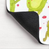 かわいいカエルイラストレーション マウスパッド (コーナー)