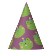 かわいいカエルカラフル パーティーハット (左)
