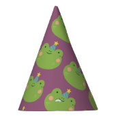 かわいいカエルカラフル パーティーハット (右)