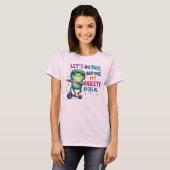 かわいいカエルグラフィックTシャツ Let's Do This  Tシャツ (正面フル)