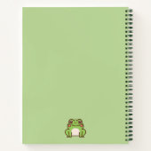 かわいいカエルグリーン ノートブック (裏面)