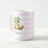 かわいいカエルデザイン コーヒーマグカップ (正面左)