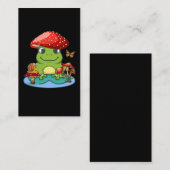 かわいいカエルハットカタツムリ蝶 名刺 (正面/裏面)