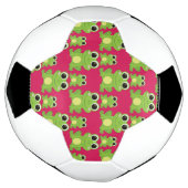 かわいいカエルパターン サッカーボール (回転)