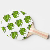 かわいいカエルパターン 卓球ラケット (横)