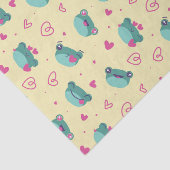 かわいいカエルラブハートパターン バレンタインデー 薄葉紙 (詳細)