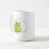 かわいいカエル家族 コーヒーマグカップ (正面左)