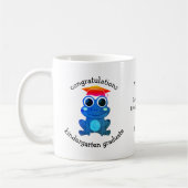 かわいいカエル幼稚園卒業 コーヒーマグカップ (左)