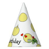 かわいいカエル水玉模様バースデーパーティーハット パーティーハット (右)