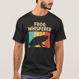 かわいいカエル男性への女性カエルのヒキガエル動物のタ柱 Tシャツ
