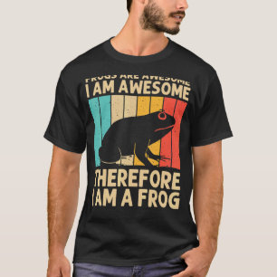 かわいいカエル男性への女性カエルのヒキガエル動物のタ柱 Tシャツ