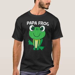 かわいいカエル男性へパパ森林動物園ペットアニマルキャチェ Tシャツ