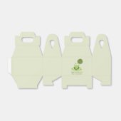 かわいいカエル誕生日グリーンバルーンありがとう フェイバーボックス (折り畳みなし)