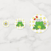 かわいいカエル誕生日テーブル紙吹雪 コンフェッティ (裏面)