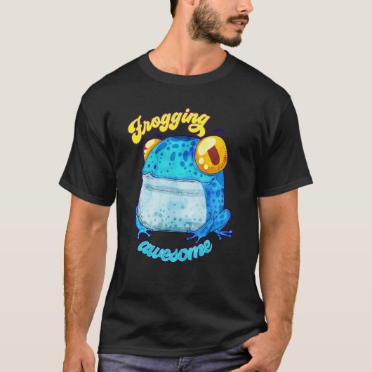 かわいいカエル豪華な動物ペットのヒキガエル Tシャツ (正面)