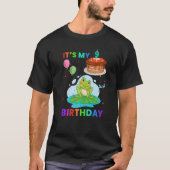 かわいいカエル1歳の誕生日カエル動物グラフィック Tシャツ (正面)