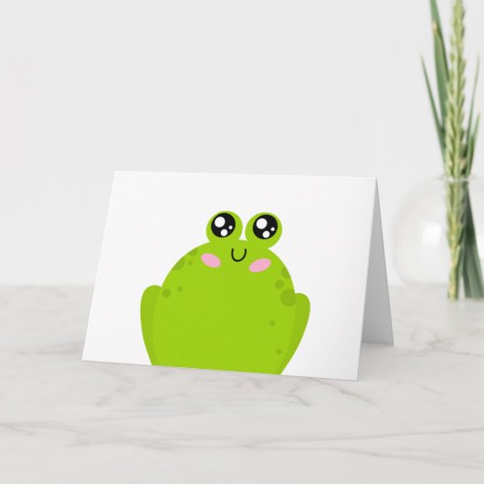 かわいいカエル カード (正面)