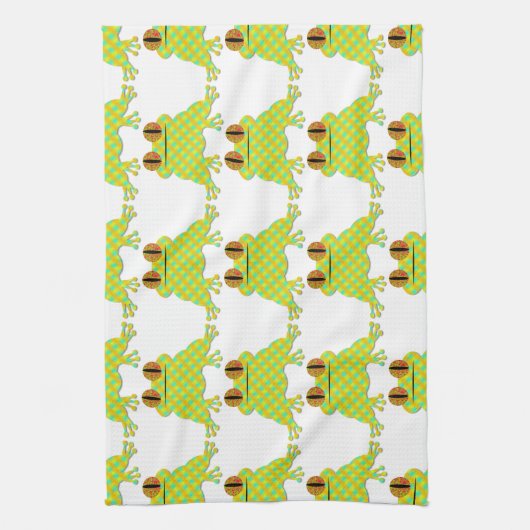 かわいいカエル キッチンタオル (縦)
