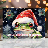 かわいいカエル・クリスマス シーズンカード