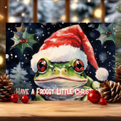 かわいいカエル・クリスマス シーズンカード