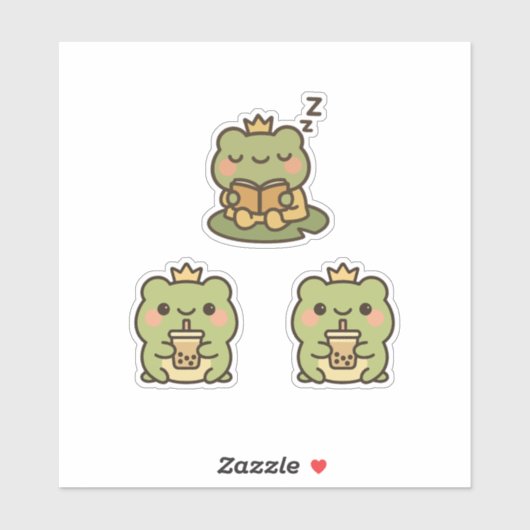 かわいいカエル シール (シート)