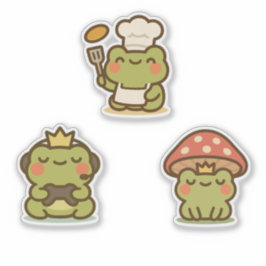 かわいいカエル シール