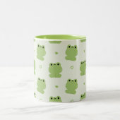 かわいいカエル ツートーンマグカップ (中央)