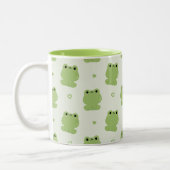 かわいいカエル ツートーンマグカップ (左)
