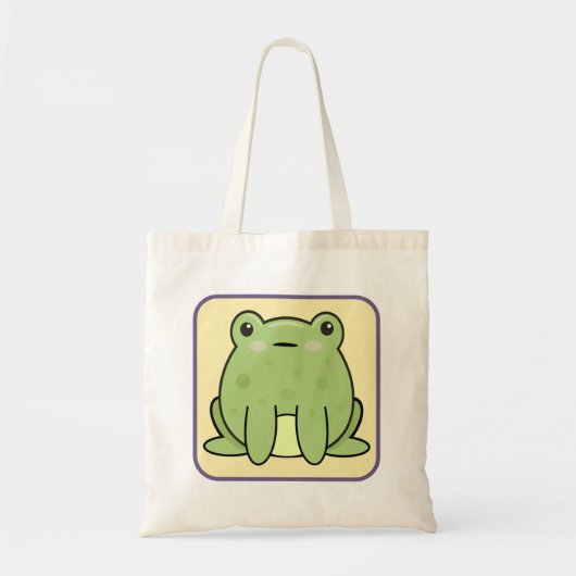 かわいいカエル トートバッグ (正面)