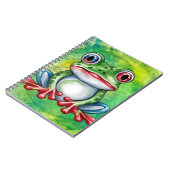 かわいいカエル ノートブック (左側)