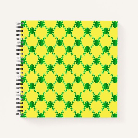 かわいいカエル ノートブック (正面)