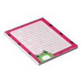 かわいいカエル&ハートメモ帳 ノートパッド (アングル)