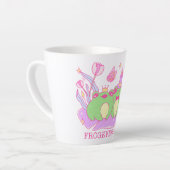 かわいいカエル – フロージェの愛 カフェラテマグ (左アングル)