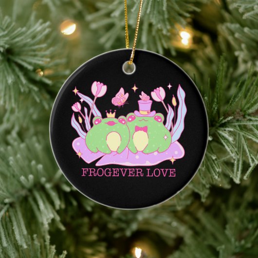 かわいいカエル – フロージェの愛 セラミックオーナメント (ツリー)