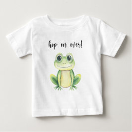 かわいいカエル ベビーシャワー ベビーTシャツ