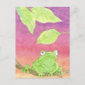 かわいいカエル ポストカード (正面)