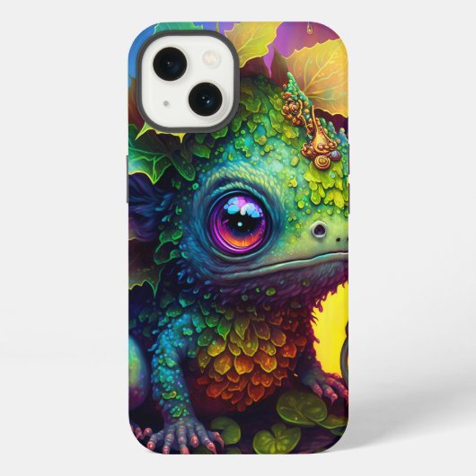かわいいカエル モンスター ファンタジー Case-Mate iPhone カバー (裏面)