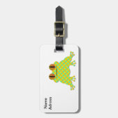 かわいいカエル ラゲッジタグ (正面縦)