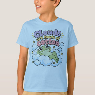 かわいいカエル 愛好家 雲 ユーモア かわいいカエル 自然 Tシャツ