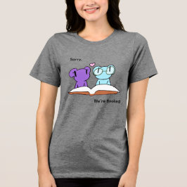かわいいカエル 本好きさん トライブレンドTシャツ