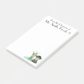 かわいいカエル&池、先生鑑賞、カスタム ポストイット (アングル)