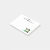 かわいいカエル&池、先生鑑賞、カスタム ポストイット (アングル)