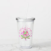 かわいいカエル – 私は完全にあなたを愛している アクリルタンブラー (裏面)