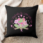 かわいいカエル – 私は完全にあなたを愛している クッション (ブランケット)