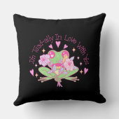 かわいいカエル – 私は完全にあなたを愛している クッション (裏面)