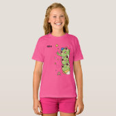 かわいいカエル 美少女 Tシャツ (正面フル)