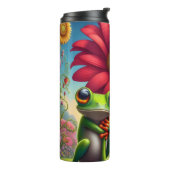 かわいいカエル（花） タンブラー (回転左)