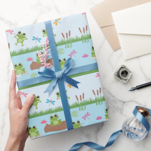 かわいいカエル|過去記事 ラッピングペーパー (ギフト)