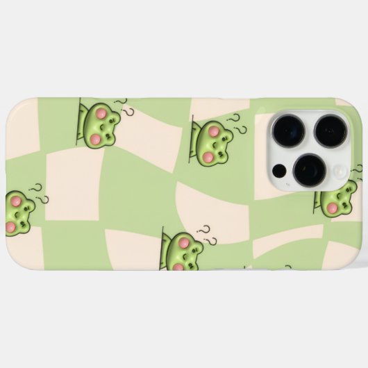 かわいいカエル Case-Mate iPhoneケース (裏面 (横))